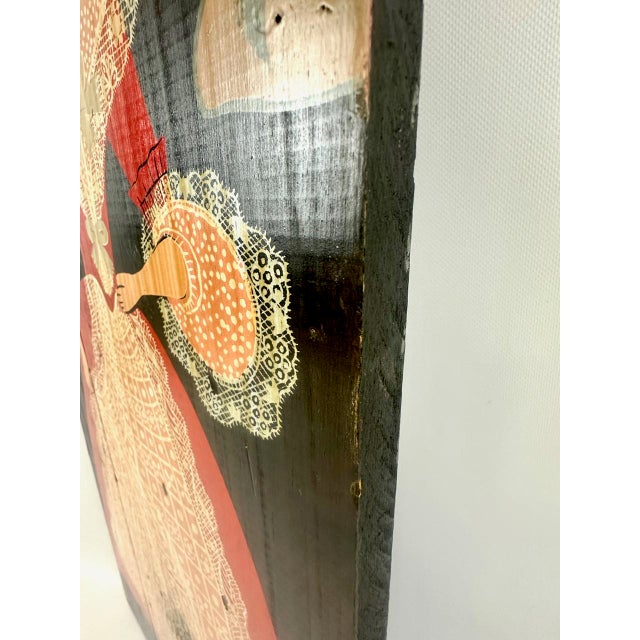 Modern George Nathan, Colonial Woman, 1960s, Painting on Board For Sale - Image 3 of 14