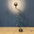 Polished 5-arm Jieldé floor lamp with a green Jieldé brand plate. Designed by the French engineer Jean-Louis Domecq in the...