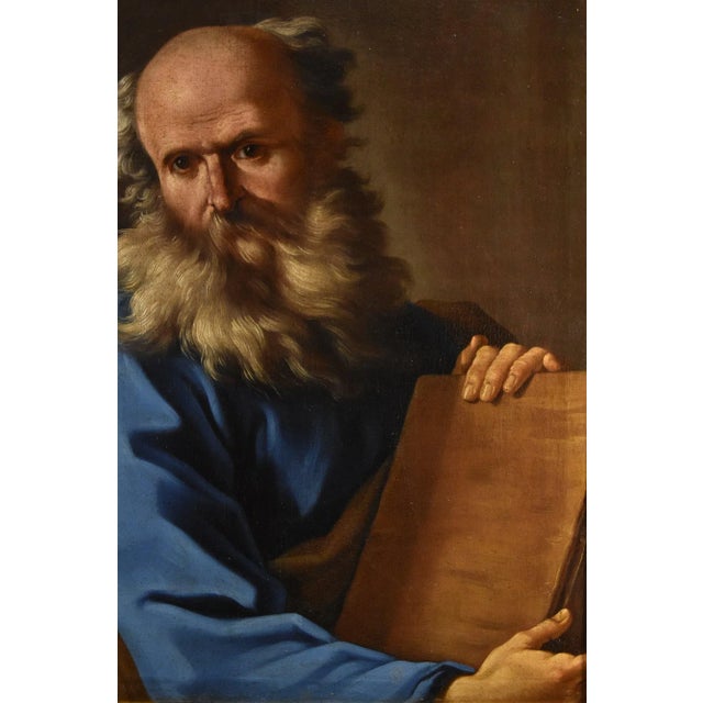 17th Century Giovanni Battista Beinaschi, Portrait of the Philosopher Democritus Beinaschi, 17th Century, Oil on Canvas, Framed For Sale - Image 5 of 13