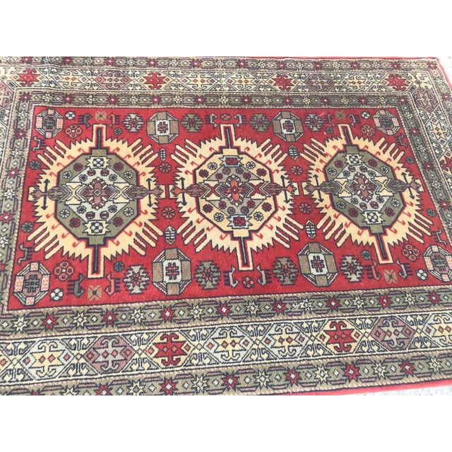 Textile Vintage Fine Caucasian Shirvan Rug For Sale - Image 7 of 13