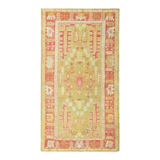 Antique Turkish Oushak Tree-of-Life Rug, Western Anatolia, Circa 1900 For Sale