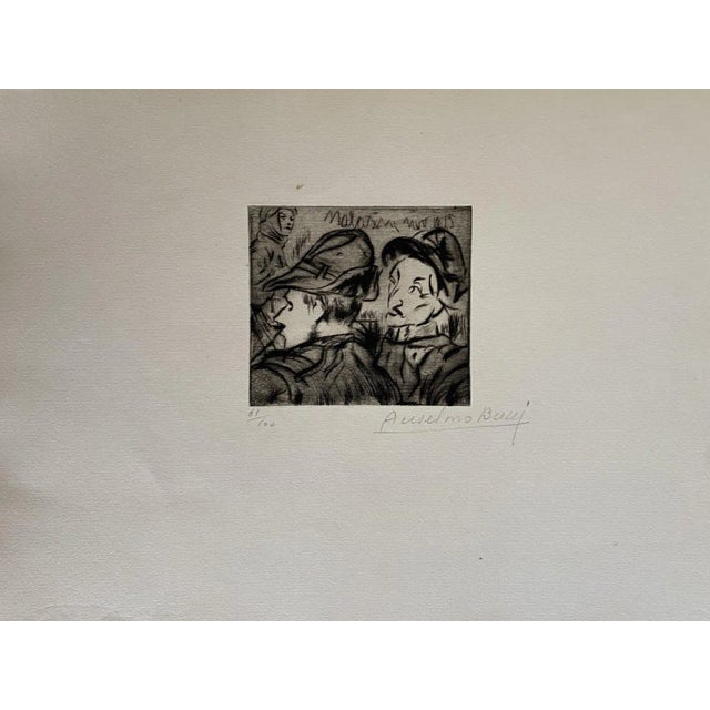 Anselmo Bucci, Military, Etching, 1917 For Sale
