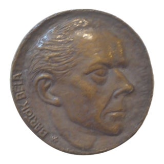 Antique Bronze Medal of Bela Bartok For Sale