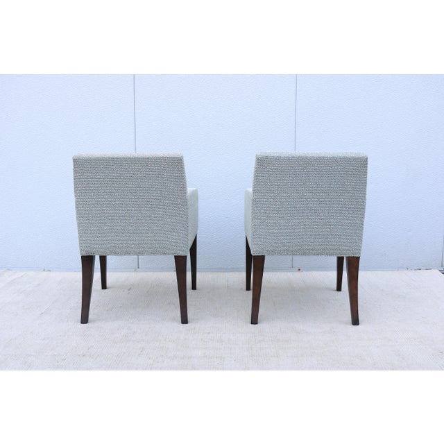 Wood Contemporary Modern Sedona Guest Armchairs by Bernhardt Design - A Pair For Sale - Image 7 of 12