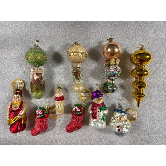 Mid 20th Century Inge-Glas, Mackenzie Child, and Christopher Radko Christmas Ornaments, Set of 20 For Sale - Image 5 of 12