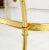 Metal Solid Brass Swan Motive Oval Racetrack Shape Two Tier Coffee Table Mid Century For Sale - Image 7 of 13