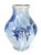Lg. Chinese or European Cobalt Blue Reduction Glaze Ceramic W/ Jug Elephant Handles For Sale - Image 4 of 10