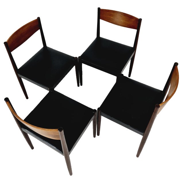 Danish Chairs by Niels Möller for Frem Rojle, 1960s, Set of 4 For Sale