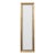 French Turn of the Century 1900s Narrow Giltwood Split Mirror with Molded Frame For Sale