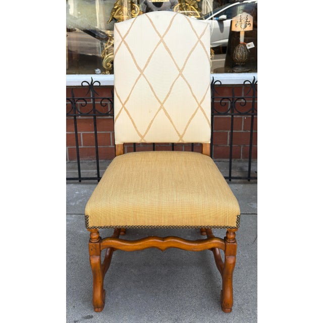 Alfonso Marina Ebanista Louis XIII Style Gallatin Dining Chair - 1 of 6 Available.