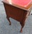 Early 20th Century Red Leather Top Queen Anne Style Writing Desk For Sale - Image 9 of 12