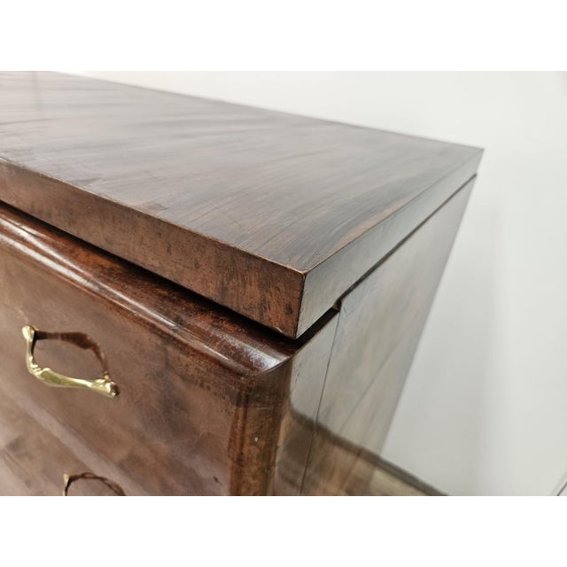 Brown Art Deco Sideboard in Walnut and Blond Walnut, 1940 For Sale - Image 8 of 18