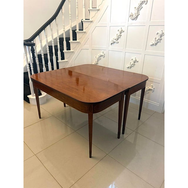 Antique Georgian Mahogany Inlaid Console Tables, 1800, Set of 2 For Sale - Image 6 of 18