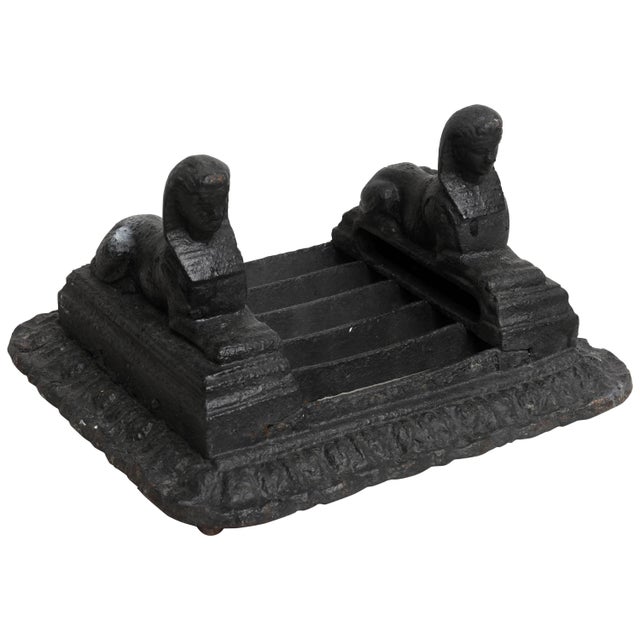 Antique Egyptian Motif Boot Scraper by Archibald Kenrick & Sons, England, 1815-1820 For Sale - Image 11 of 11