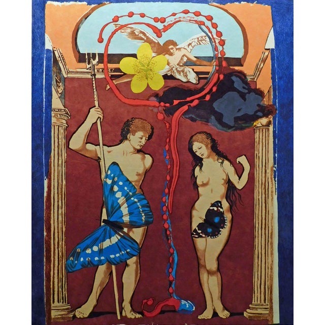 1977 Salvador Dali "Triomphe De L'Amour" Set of 2 Surrealist Lithographs Hand Signed For Sale - Image 11 of 16