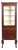 Vintage Mahogany Dark Stained Medical Display Cabinet-Unmarked For Sale