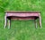 Wooden Bench, With a Cushioned, Rattan-Woven Seat, Curved Legs, Late 20th Century, Bohemian/Coastal Styles For Sale - Image 10 of 11
