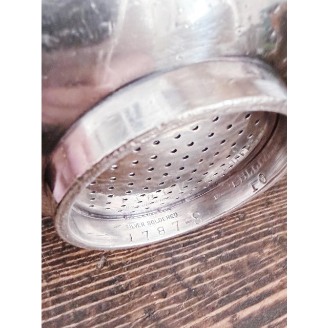 1930s Vintage Silver Wine Decanter Funnel From Hotel Muehlebach in Kansas City For Sale - Image 5 of 6