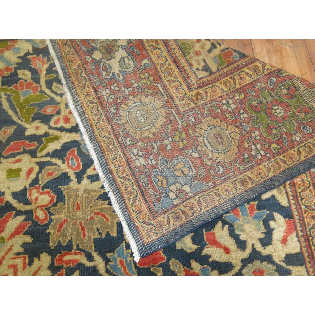 Textile Zabihi Collection 20th Century Sultanabad Carpet Attributed to Ziegler and Co - 10'4" x 13'7" For Sale - Image 7 of 12