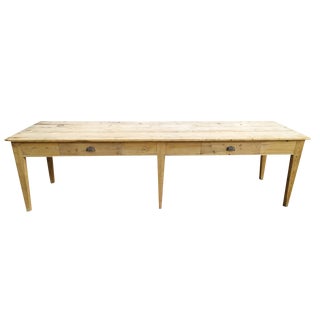 Fir Workshop Table, 1890s For Sale
