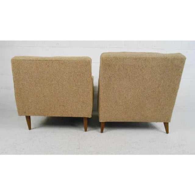 Mid-Century Modern His and Her Club Chairs - a Pair For Sale - Image 4 of 8