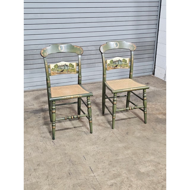 Hitchcock 1970s Hitchcock Windsor Chairs with President John Adams - Set of 2 For Sale - Image 4 of 11