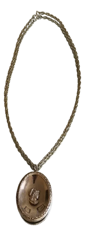 1970s Victoiran/Edwardian Oval Raised Cameo Necklace
