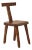 Olavi Hanninen Brutalist T Chair in Solid Elm, 1950s For Sale
