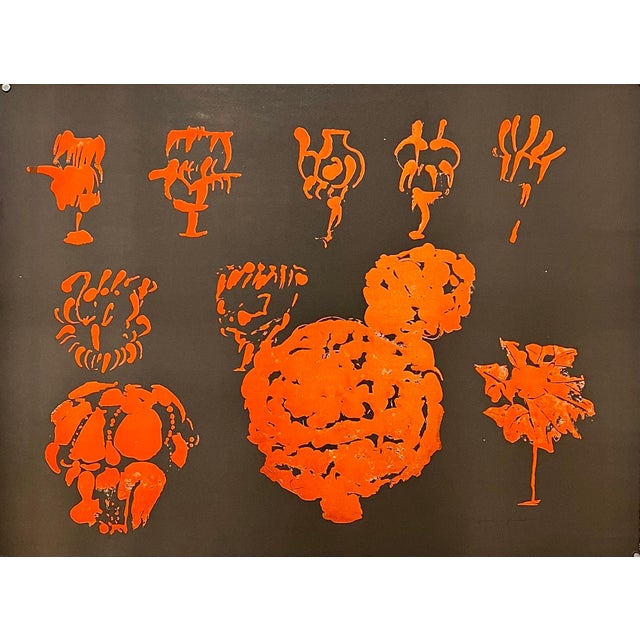 Abstract Expressionism Pietro Consagra, Pietro Consagra Italian Mod Abstract Expressionist Forma Art Informel Lithograph, 1960's-1970's For Sale - Image 3 of 8