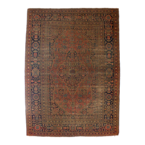 Antique Persian Mohtasham Kashan Rug 7'6'' X 10'3''