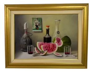 Proferio Grossi, Still Life with Watermelons, 1997, Oil on Canvas