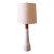 1960s Jane and Gordon Martz Table Lamp M165 Marshall Studios Matte White Tan Incising Walnut For Sale