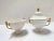 White 1910's Italian Ivory and Gold Sugar Holders/ Bowls With Lid- Set of 2 For Sale - Image 8 of 8