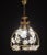 Vintage Murano glass chandelier with white flowers. The chandelier has 1 light points with E27 connection, possible to...