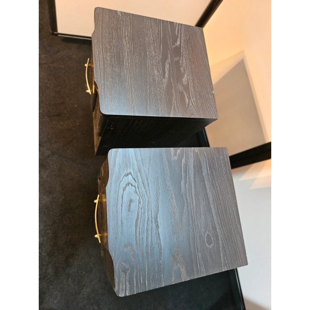 1940s Cerrused Night Stands - a Pair For Sale - Image 12 of 12