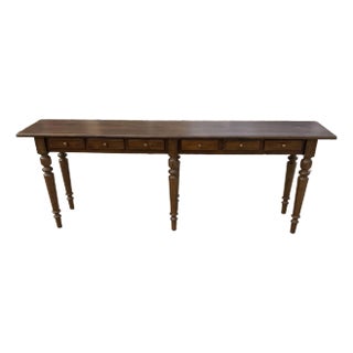 Late 20th Century Long Console Table For Sale