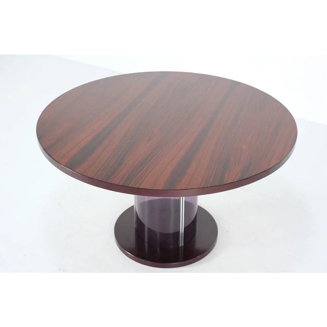 Plastic Mid-Century Italian Dining Table with Acrylic Glass Core, 1970s For Sale - Image 7 of 11