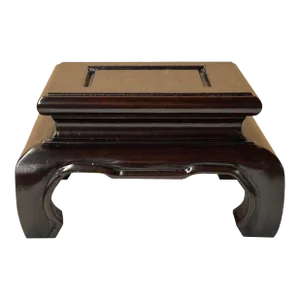 5.5" Dark Brown Square Claw Legs Wood Display Stand Riser Easel