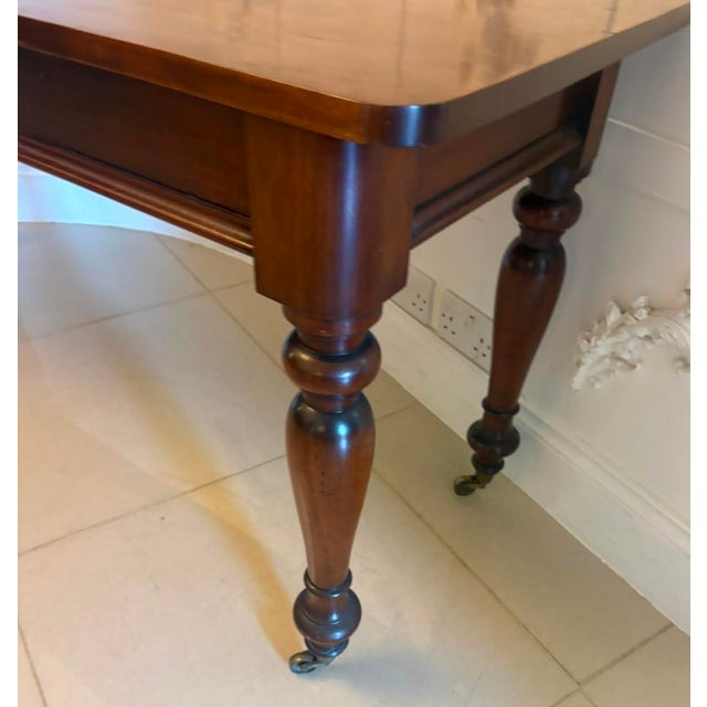 Antique Victorian Figured Mahogany Hall Console Table, 1850s For Sale - Image 10 of 15