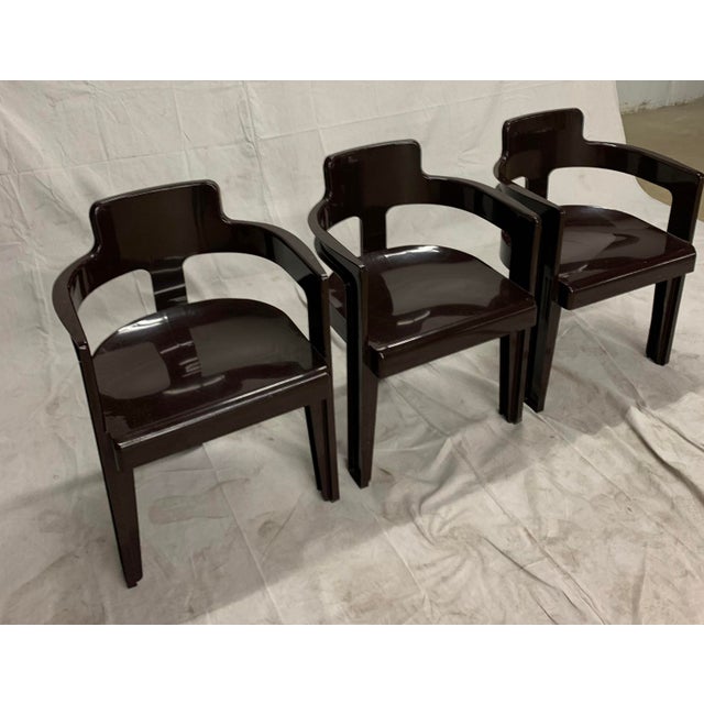 1970s Modern Syroco Molded Plastic Chairs, Attributed Set of 3 Chairish