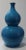 Impressive large scale Turquoise Glazed double gourd form Vase from a Palm Beach estate,