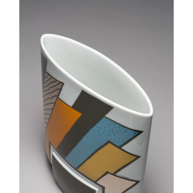 Debut Porcelain Vase by Michael Boehm and Rosemonde Nairac for Rosenthal, 1990s, Set of 2 For Sale - Image 14 of 16