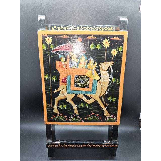 Vintage Traditional Indian Miniature Painting on Wood