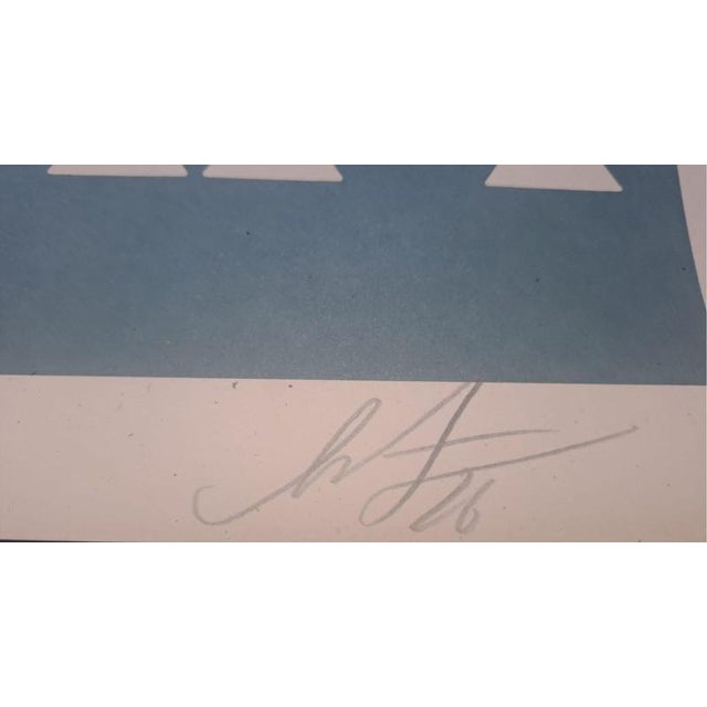 Shepard Fairey (OBEY) Make Art not War (blue) Offset Lithograph Thick cream Speckletone paper Signed and dated in pencil...