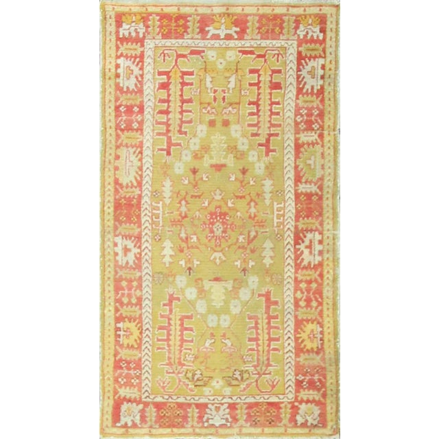 Antique Turkish Oushak Tree-of-Life Rug, Western Anatolia, Circa 1900 For Sale - Image 11 of 11
