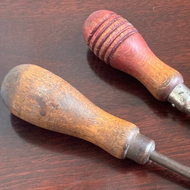 Vintage Wood-Handled Screwdrivers — Set of Three For Sale - Image 11 of 13