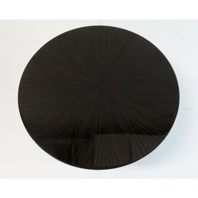 Wood C.1990's Italian Modernist Macassar Ebony High Gloss Modular Cocktail Table - Set of 3 For Sale - Image 7 of 13