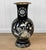 Chinoiserie Vintage 28" Chinese Black Enamel Mother of Pearl Peacock Floor Vase For Sale - Image 3 of 9