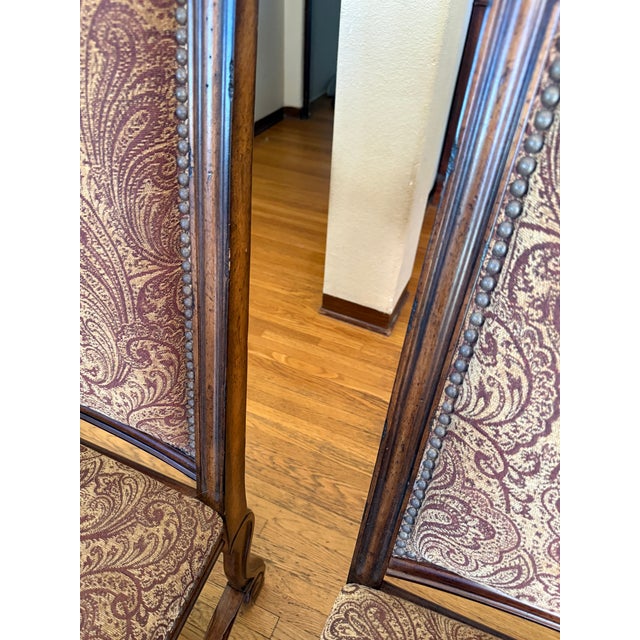 Textile 1960s Spanish Revival Wooden Chairs (Set of 2) For Sale - Image 7 of 12