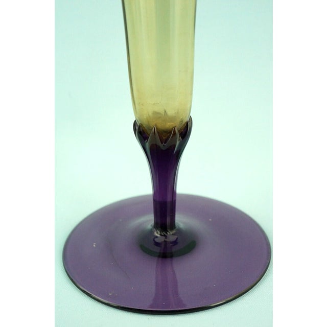 20th Century Trumpet Vase in Iridescent Crystal and Glass Paste from Louis Comfort Tiffany, United States, 1920s For Sale - Image 17 of 18